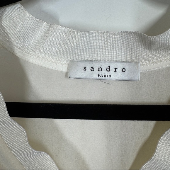 🤍 Sandro Parks Sheer Cream Top - Picture 5 of 15
